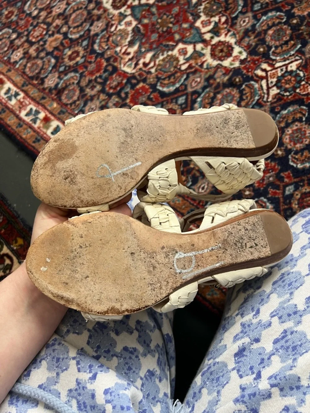 Givenchy White Braided Gladiator Sandals, size 36.5 - Picture 6 of 8